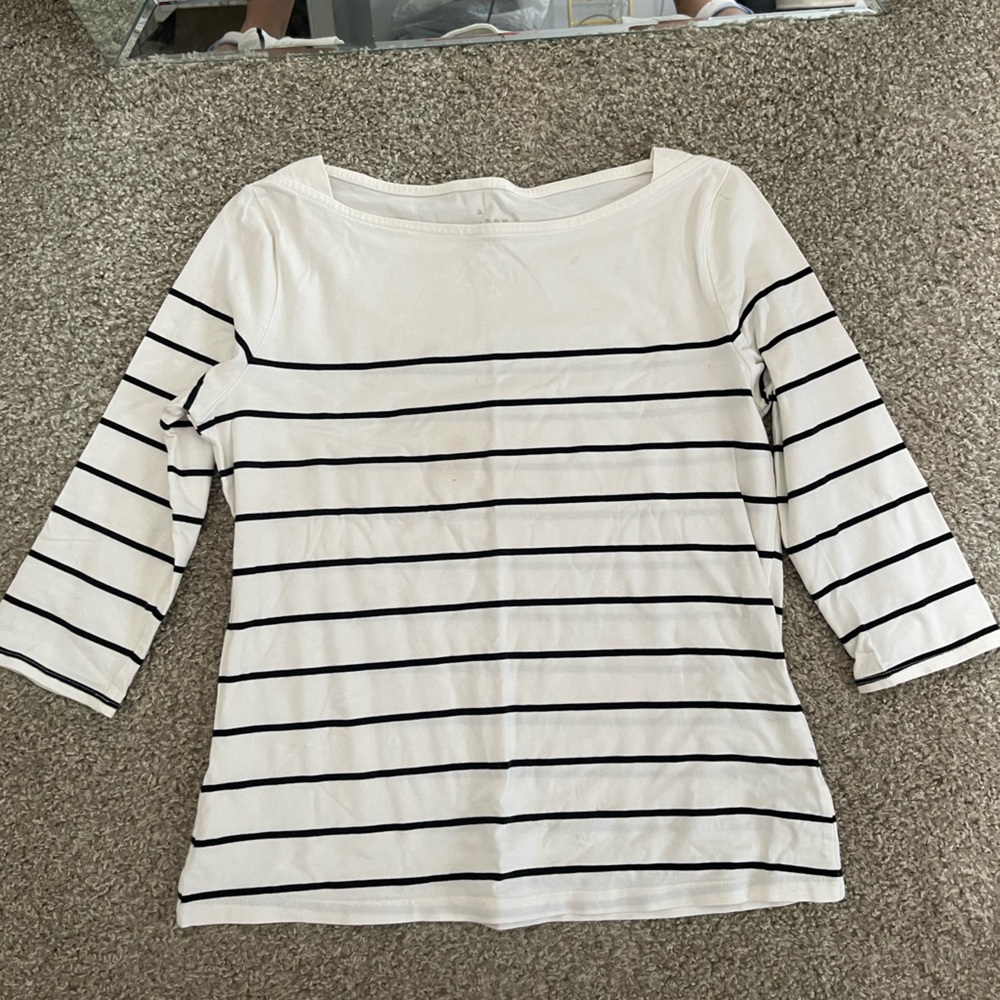 A New Day White Long Sleeve Top